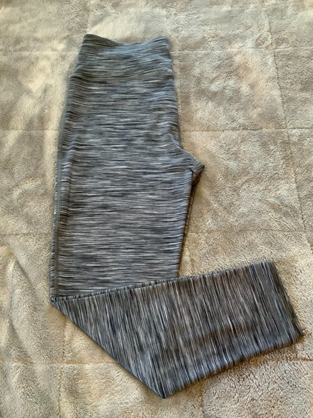 Flex'n Women's Juniors Size S Gray Striped Leggings (1327)